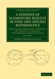 A Mare Nostrum Group B.V. A Synopsis of Elementary Results in Pure and Applied Mathematics