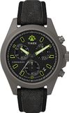 Timex Expedition North 43 mm herenhorloge - Tweedelige zwart synthetische band van rubber met zwarte wijzerplaat TW2V96300