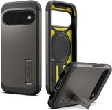 Spigen Tough Armor Hoesje Geschikt voor Google Pixel 11 | Compatibel met MagSafe / Qi2 | Back Cover Militaire Standaard | Kickstand | Gunmetal