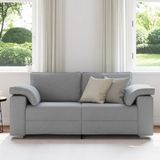 vidaXL Loveseat Lichtgrijs 180 cm Stof