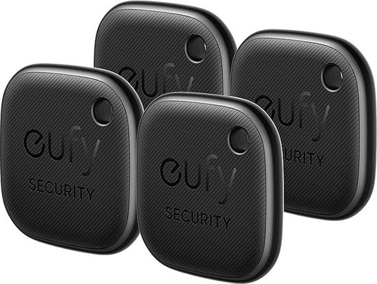 eufy security SmartTrack Link (Schwarz, 1er-Pack) Schlüsselfinder, Kompatibel mit Apple Find My (iOS), Schlüsselfinder, Bluetooth-Tracker für Ohrhörer und Gepäck, Telefonfinder, wasserdicht.