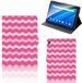 Lenovo Tab E10 Hoes Golven Roze