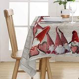 PENSIERI DELICATI Tafelkleed 145 x 250 cm, 100% katoen, Gnomi patroon