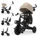 Tricycle 6-in-1, pliable, beige