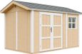 Timbela M914A-HARVEST HONEY - LP SmartSide Tuinhuis op houtbasis - 8,68 m² - 250x412xH252 cm - met vloer en verf