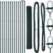 vidaXL - Zeshoekig gaashek met grondbevestiging - 25 x 1,2 m - Groen - Mesh