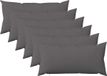 vidaXL Kussensloop HEERLEN Lichtgrijs 40 x 80 cm Stof (6 stuks)