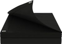 vidaXL Zeildoek met oogjes, antracietgrijs, 3 x 6 meter, 260 g/m² PE