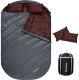KingCamp Freespace Double Dekenslaapzak voor 2 personen - Slate Grey - 240 x 150 cm