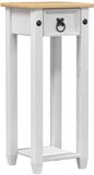 vidaXL Plantenstandaard Wit 30 x 30 x 73 cm Massief Grenenhout