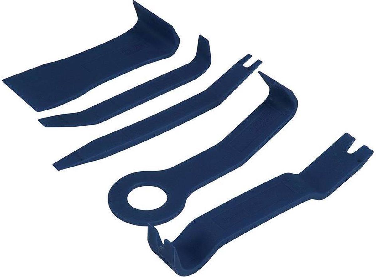 Geko 5-delige Deurbekleding en sierlijst gereedschap set - blauw