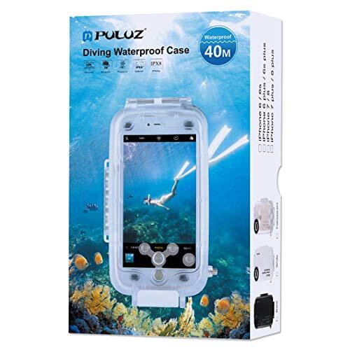 Loboo Idea Duiktas, 40m/130ft Surfing Zwemmen Snorkeling Photo Video Waterdichte Beschermhoes Onderwater Behuizing voor iPhone 7 Plus & 8 Plus, Kleur: wit, For iPhone 7plus & 8plus