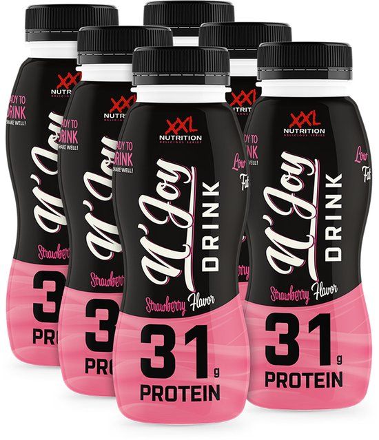 XXL Nutrition N'Joy Protein Drink Aardbei 6 Pack