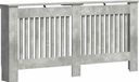 vidaXL Radiatorbekleding, beton gris, 172 x 19 x 81,5 cm, bois travaillé