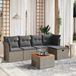 Maison Exclusive - Salon de jardin 6 pièces avec coussins, gris, rotin synthétique