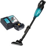 Makita DCL 284 FRTB accustofzuiger 18 V 0,73 l zwart borstelloos + 1x accu 5,0 Ah + oplader