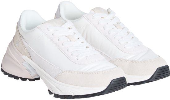 Calvin Klein Laarzen Vrouwen Leer Klassieke laarzen Bright White / Silver Creamy Maat 40