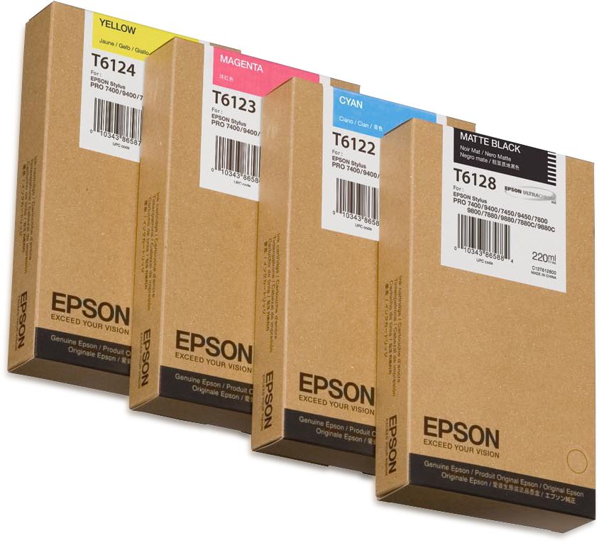 Epson T6128 - Inktcartridge / Foto Mat Zwart - 220 ml - Origineel