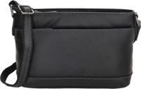 Hide & Stitches Japura Crossbody Schoudertas - 100% Leer - Leren Dames Tas - Zwart