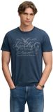 Superdry Mercantile T-shirt Heren XL Katoen Ronde Hals Korte Mouw Eclipse Navy
