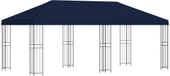vidaXL Tuinpaviljoen, 6 x 3 meter, blauw, polyester en staal, 190 g/m²