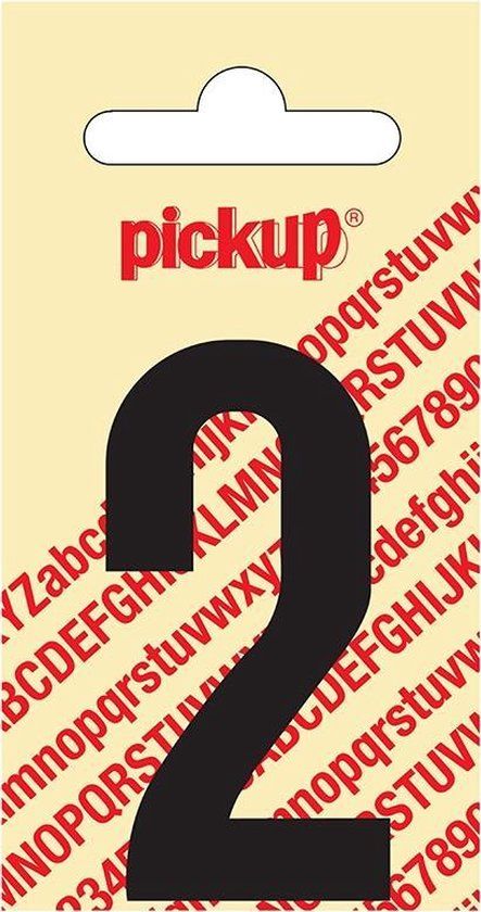 Pickup Plakcijfer Nobel 60 mm zwart 2