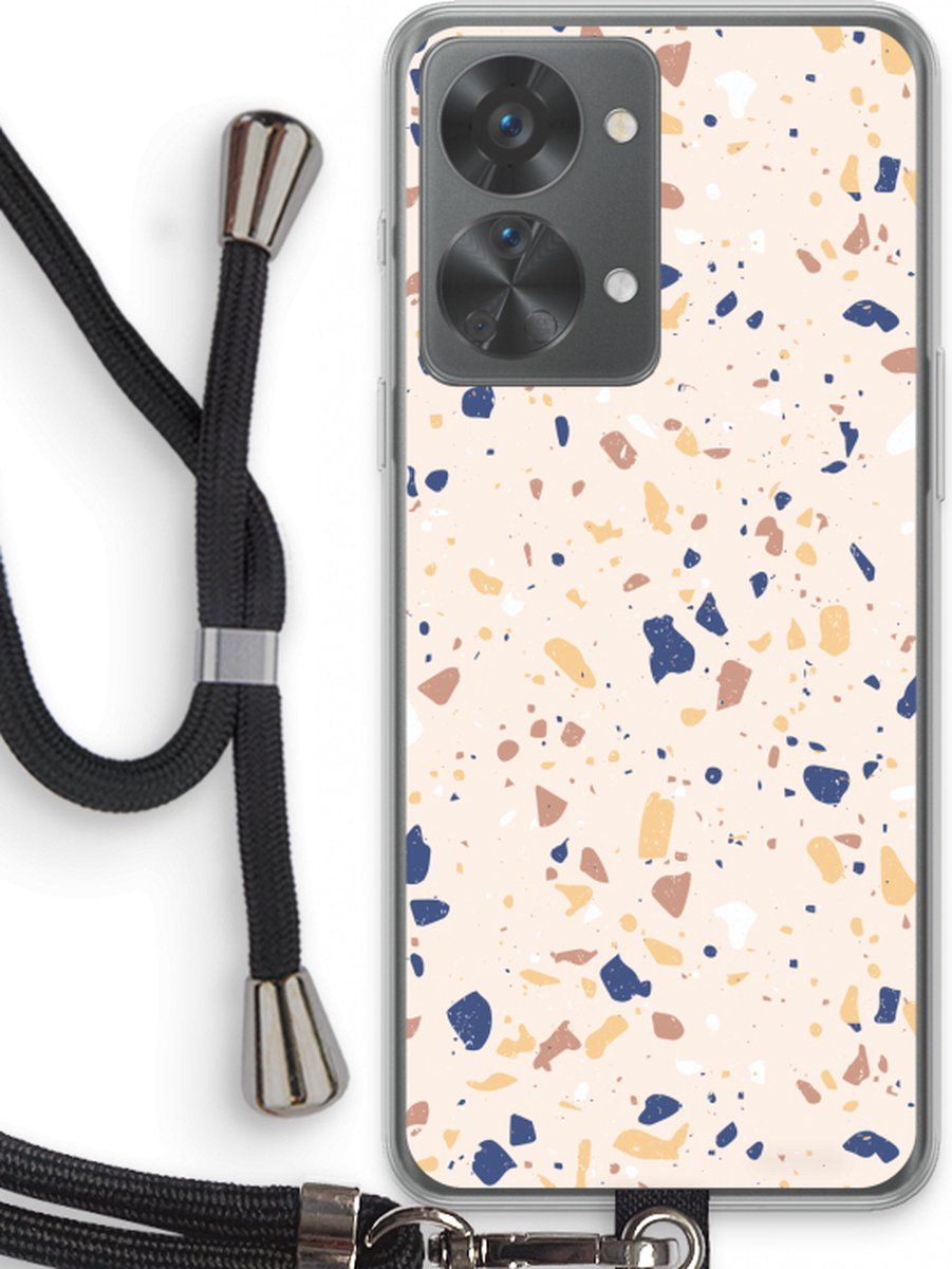 CaseCompany Case Company® - OnePlus Nord 2T hoesje met Koord - Terrazzo N°23