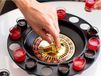Jeu de roulette - Jeu à boire - Jeu - Boisson - Alcool - Avec 16 verres à shot - Ø30cm diamètre