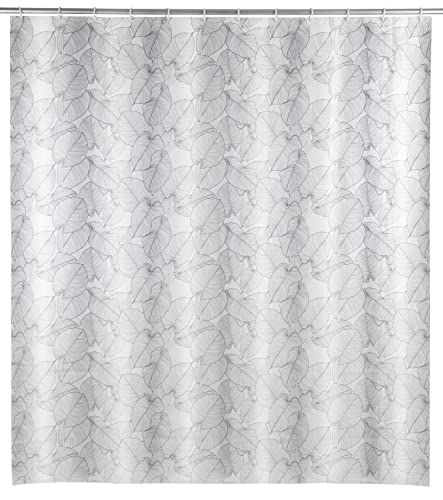 WENKO Douchegordijn Samoa Zwart 180 x 200 cm