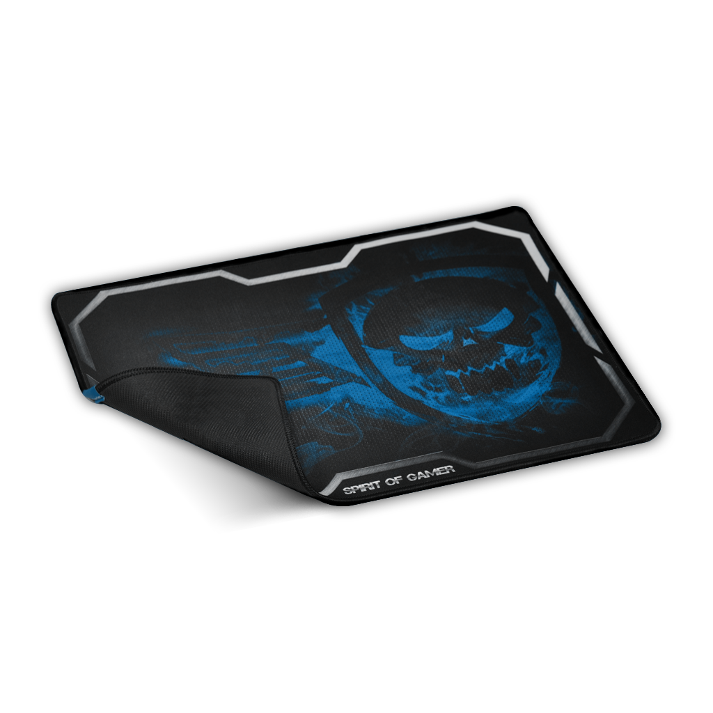 Spirit of Gamer Smokey Skull - Muismat - Zwart, Blauw