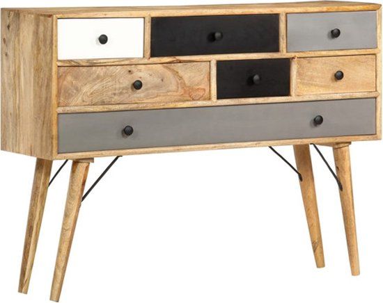 vidaXL Dressoir 110x30x82 cm massief mangohout