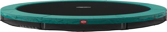 BERG SPORTS Favorit InGround 380 Trampoline - AirFlow Springdoek - Groen