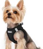 Harnais pour chien - Harnais à enfiler - XS - Noir - Pour la promenade et l'entraînement