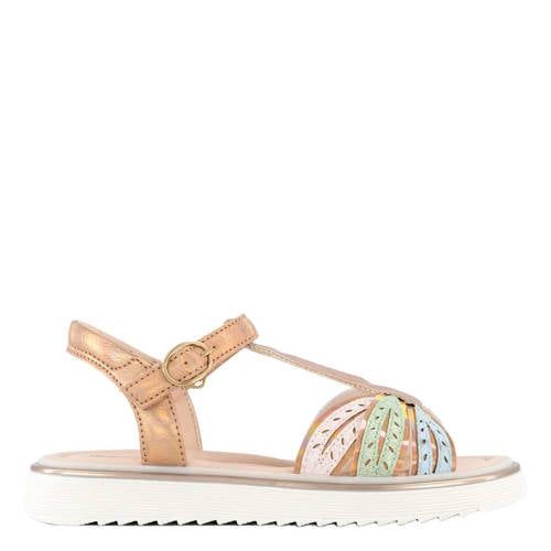 Graceland Leren Sandalen Goud