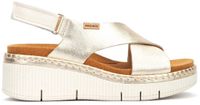 Pikolinos Gomera Sandales en cuir argenté femme taille 37