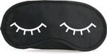 Merkloos Makito Western Europe Slaapmasker - met slapende oogjes - zwart/wit - one size