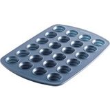 COOX Moule à muffins en silicone 24 pièces, env. Ø 3,5 cm. (gris bleu)