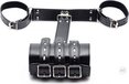 Strict Arm Binder Bondage Harnas Met Boeien - Zwart