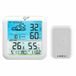 Icecat Station météo sans fil TS-8085 avec horloge - Blanche