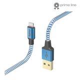 Hama Reflective USB-A naar Lightning Kabel - 1,5 m - Blauw