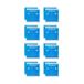 Relaxdays gel pack set van 16, hot cold packs, 14 x 13 cm, kompressen, huisapotheek en eerste hulp, herbruikbaar, blauw