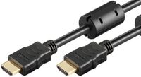 Goobay High Speed HDMI™-kabel met Ethernet (met ferrietkernen), 4K @ 60 Hz, 1 m, Zwart