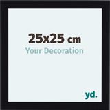 yd. Fotolijst 25x25 cm Zwart Hoogglans MDF Como