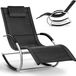 Unyqoos Chaise longue pliante pour jardin