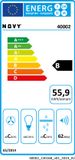 Novy Comfort 40002 Zwart Ingebouwd 87 cm Inductiekookplaat zones 4 zone(s) Inbouw afzuigkap