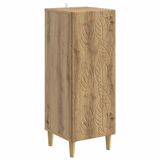 vidaXL Dressoir Artisanaal eiken 33 x 34,5 x 90 cm Bewerkt hout