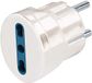 Brennenstuhl Schuko adapter wit IT, Euro => DE