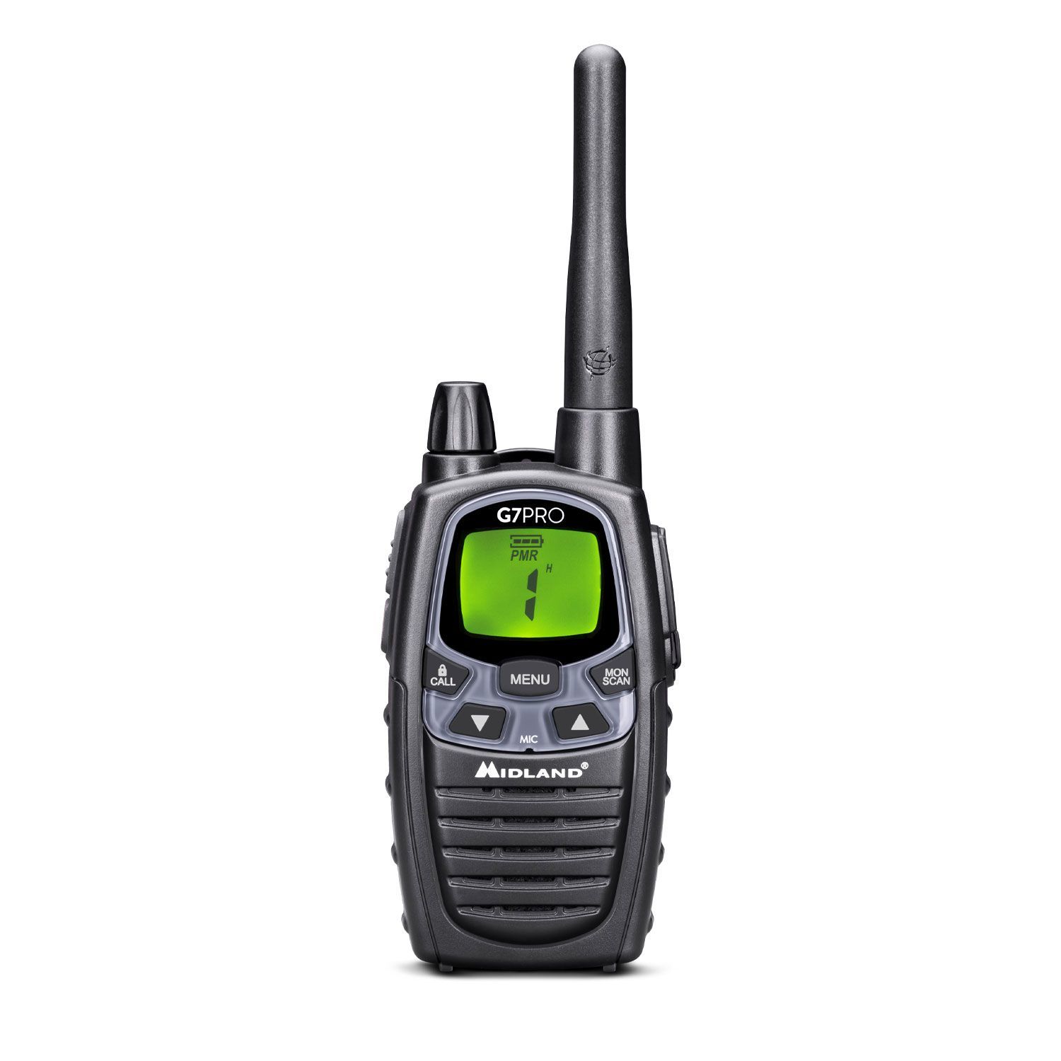 Midland G7 Pro Walkie Talkie - Black - Single Pack
