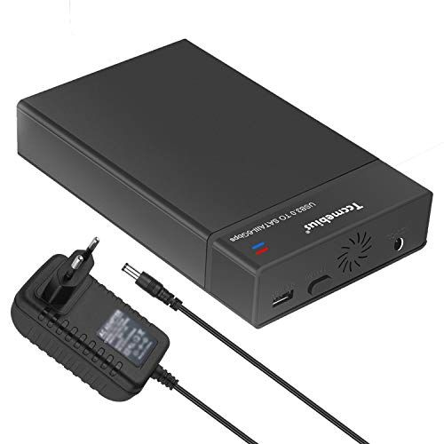 Tccmebius TCC-S863-DE USB 3.0 naar SATA externe harde schijf behuizing voor 2.5 inch SATA harde schijf en SATA SSD (maximaal 10 TB)