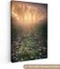 OneMillionCanvasses Canvas schilderij - Mist - Bomen - Zonsondergang - 20x30 cm